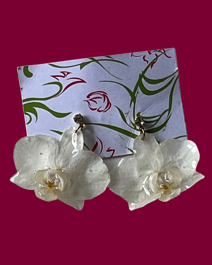 Aretes de Orquidea del amor puro